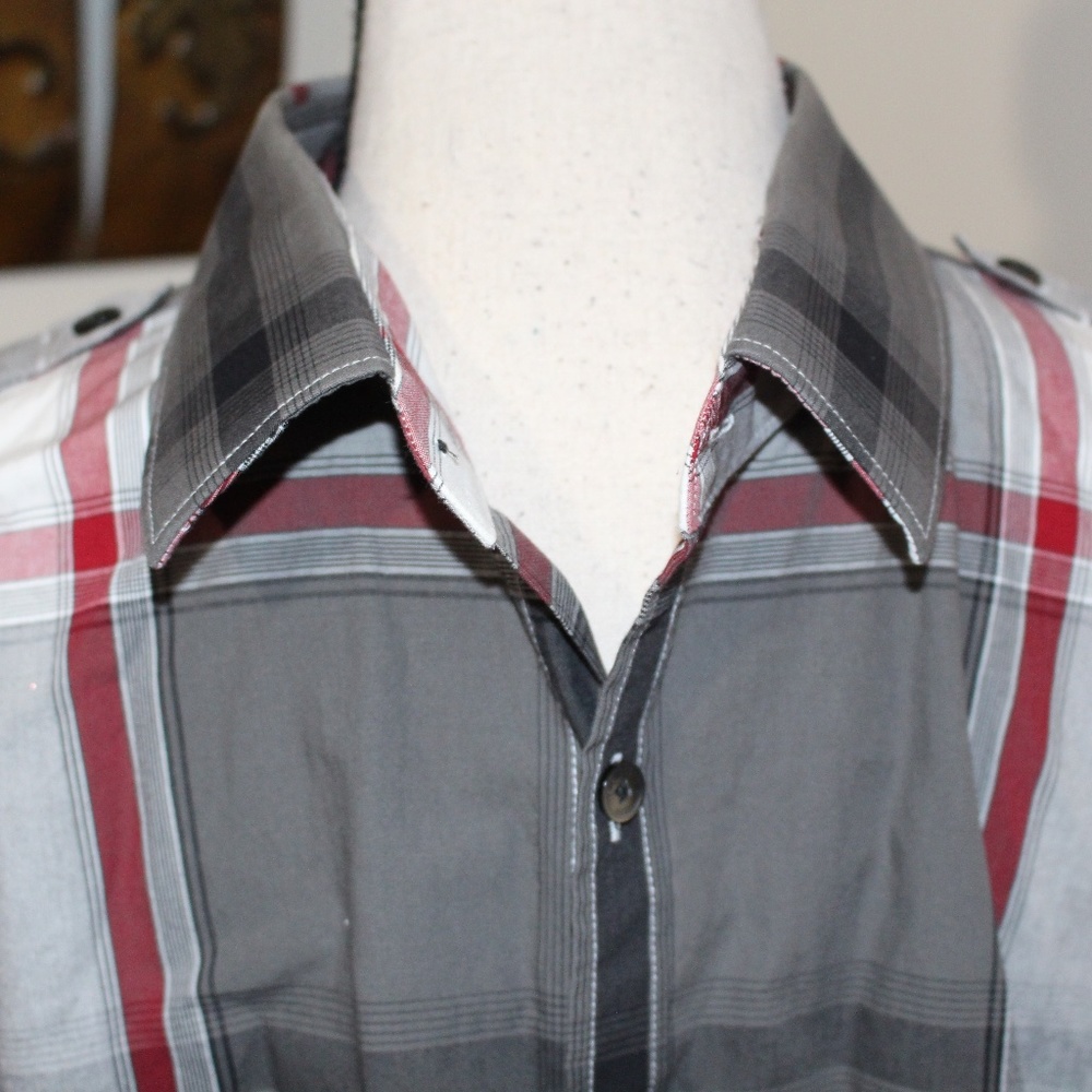Express, Extra Slim Fit Button Down Long Sleeve P… - image 3